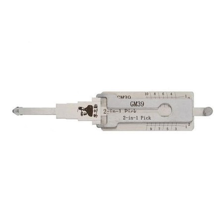 Original Lishi ORIGINAL LISHI: GM39 GM 10-Cut B102 2-In-1 Pick - AG OLS-GM39-AG